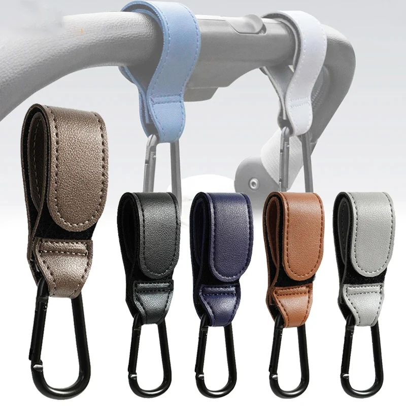 Travel Accessories For Baby - Bebek Arabası Kancası Moda PU Deri