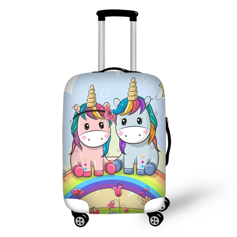 Travel Accessories To 3D Print - 3D Karikatür Unicorn Desen Baskı Seyahat