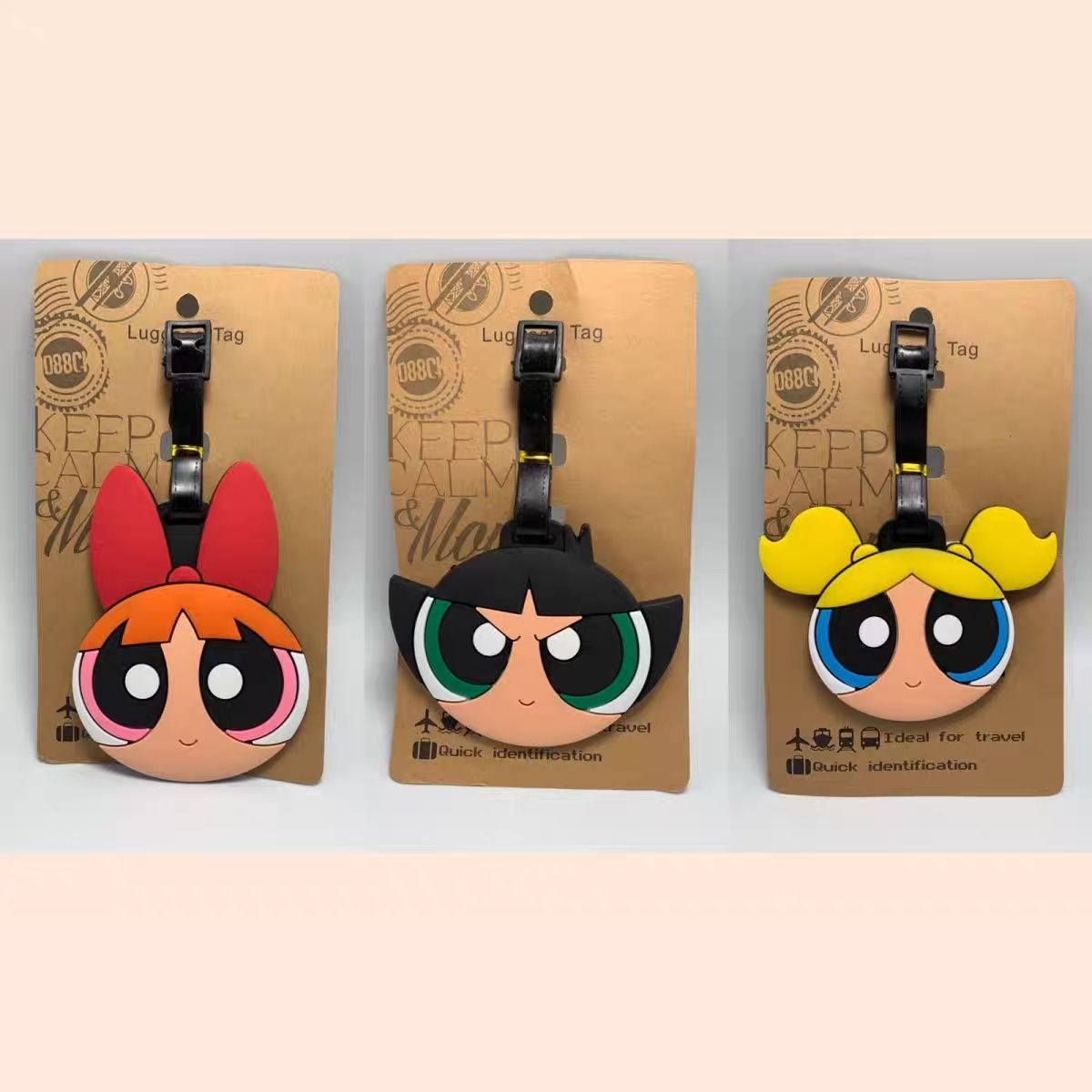 Travel Accessories B&M - Anime Powerpuff Girls Çanta Süsü Kawaii