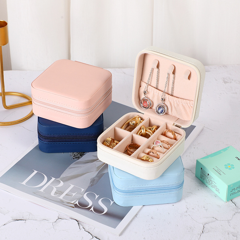 Accessories Travel Jewelry Box - Taşınabilir PU Takı Kutusu, Küçük Seyahat
