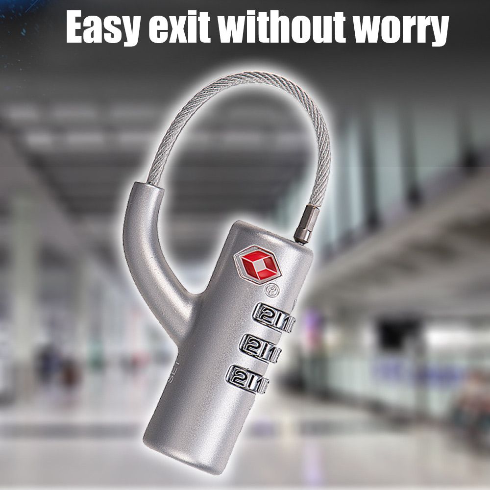 Cable Lock Combination - Yüksek Güvenlikli Kablo Bagaj Kilidi Taşınabilir