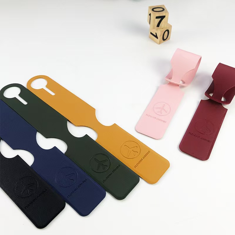 Travel Accessories B&M - Kişiselleştirilmiş Seyahat Bagaj Etiketi PU Deri