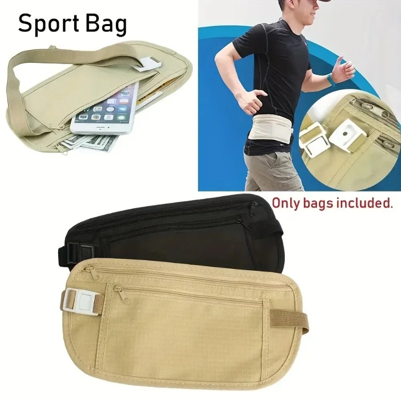Money Belt Hidden - Spor Koşu Bel Çantası Görünmez Seyahat