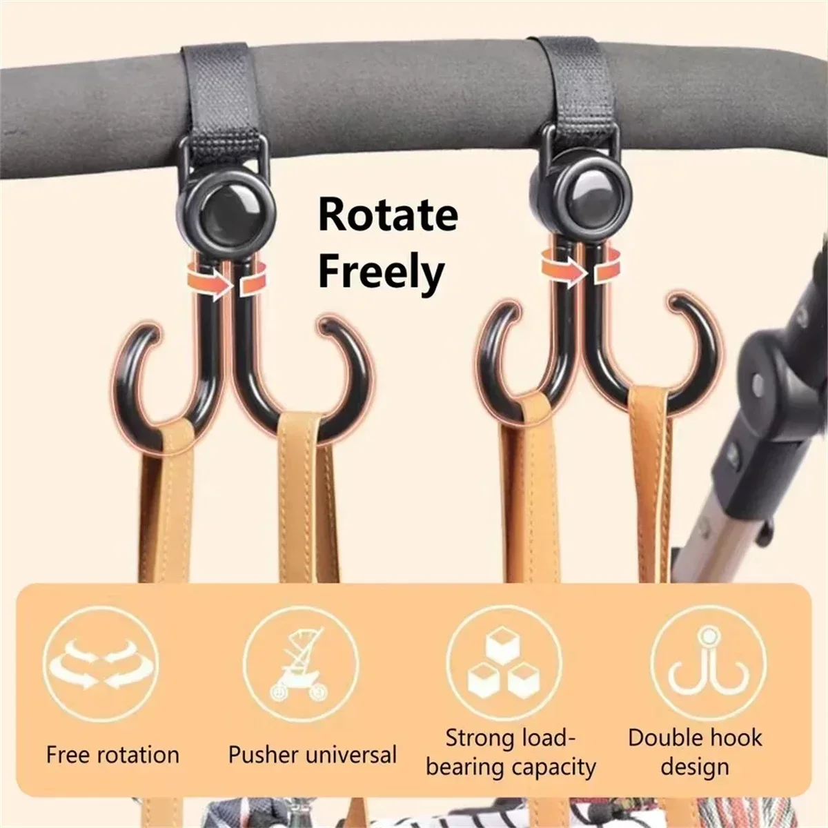 Dönebilen Çift Kanca Bebek Ara - Travel Accessories For Baby incelemesi ve fiyatı