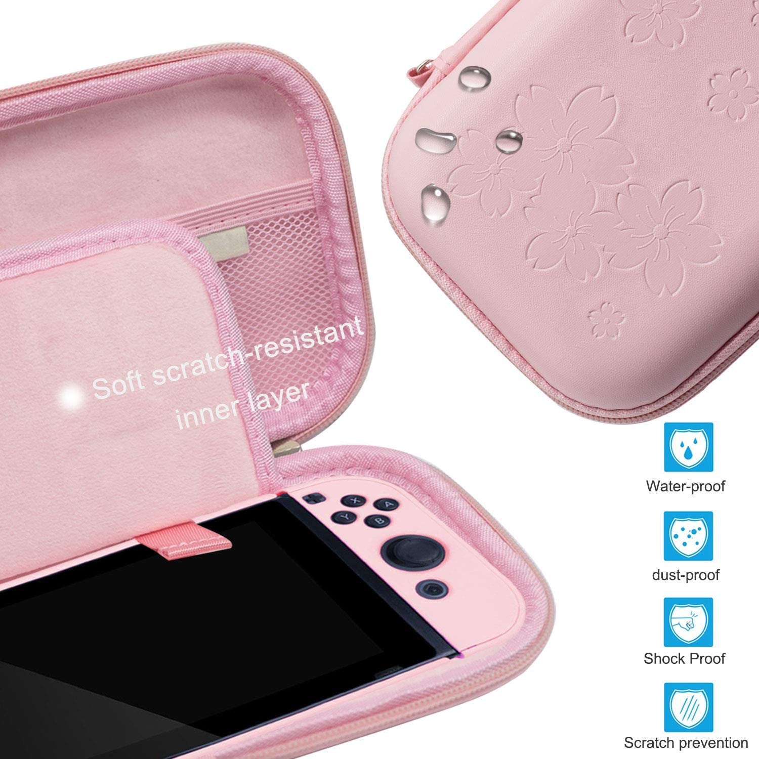 Nintendo anahtarı durumda pake - Travel Accessories Pink incelemesi ve fiyatı