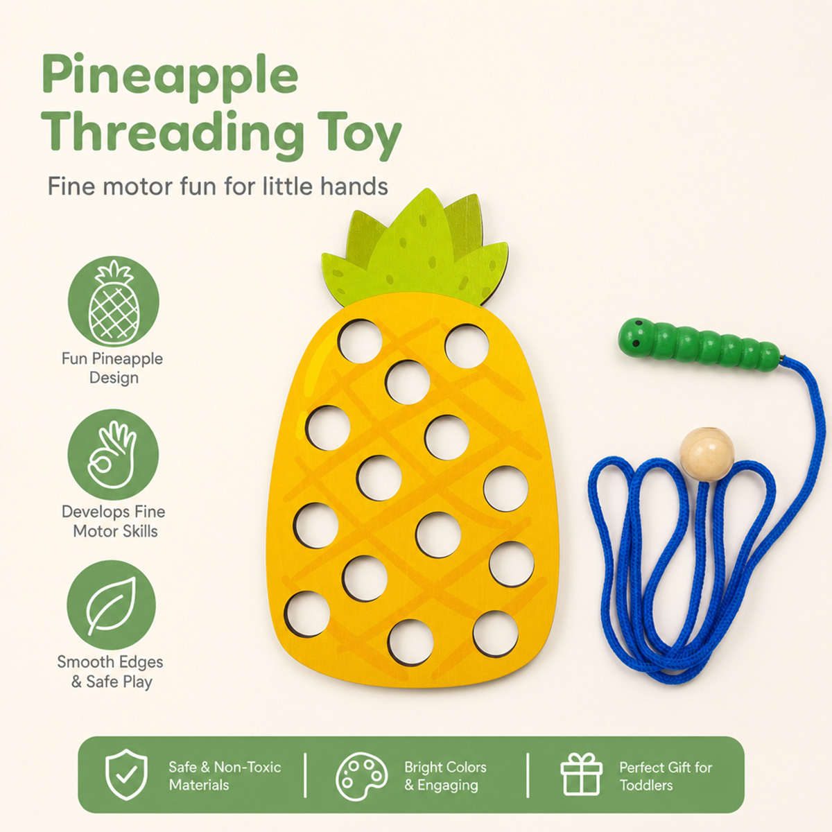 Ahşap İplikleme Oyuncakları, A - Travel Accessories For Baby incelemesi ve fiyatı
