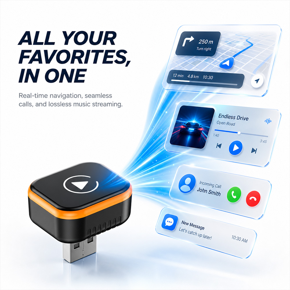 Kablosuz CarPlay ve Android Au - Travel Plug Type C incelemesi ve fiyatı