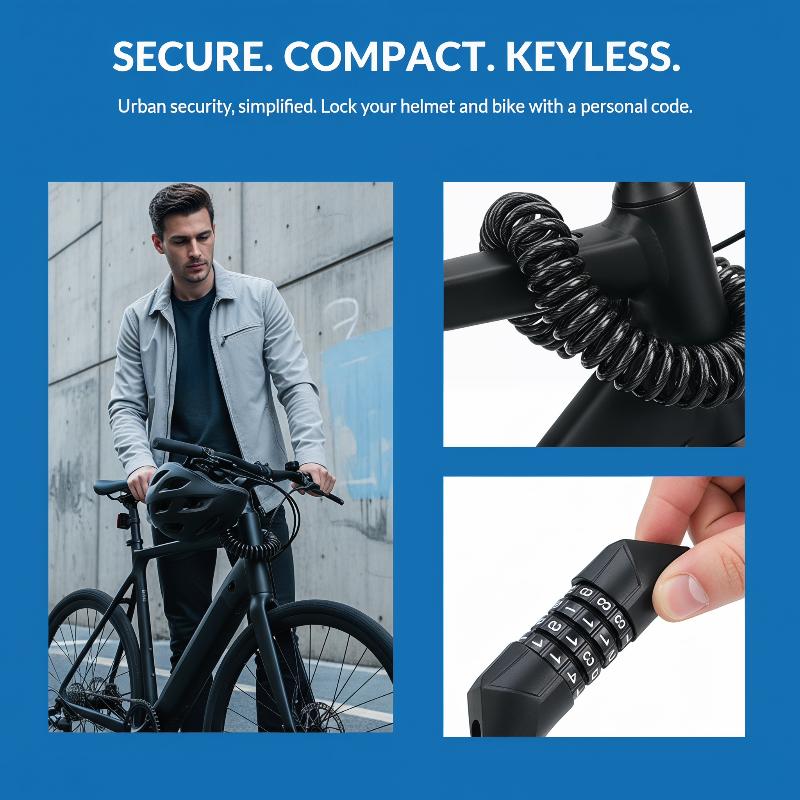 Motosiklet Kask Kilidi Kablosu - Cable Lock Combination incelemesi ve fiyatı